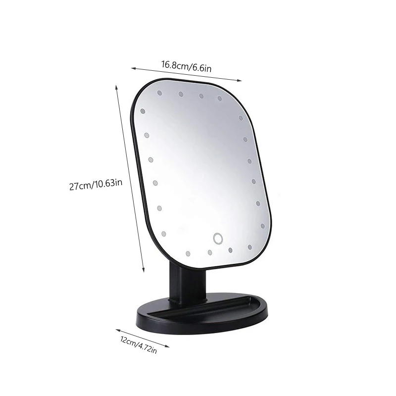 180 Degree Rotation 20 Led Light Makeup Mirror 10X Magnifying Mirror LED Touch Screen Vanity Mirror Light Makeup Accessories