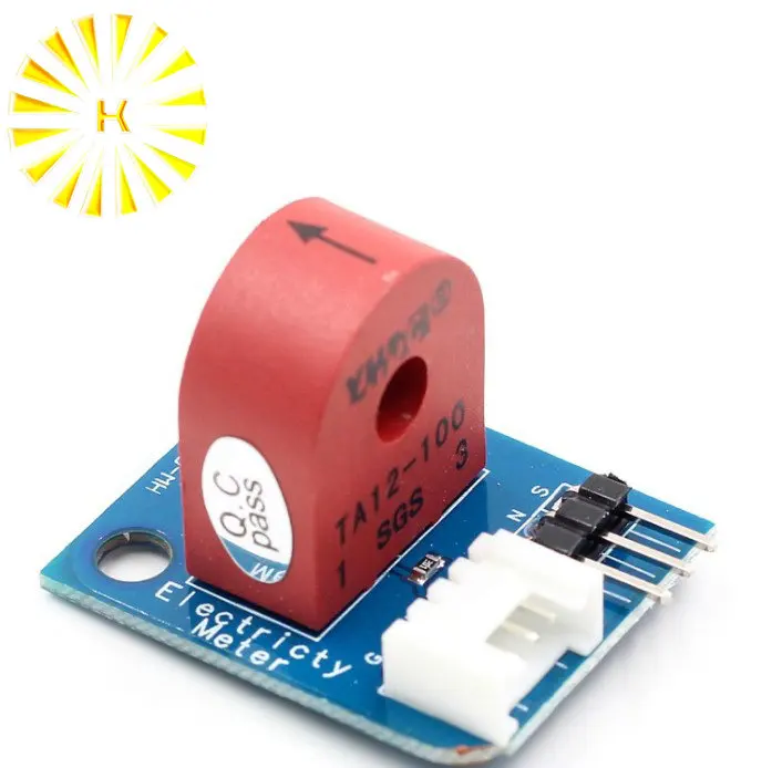Electricity Meter(Analog) AC Current Sensor Current Transformer 5A 5V Power Supply Analog Current Meter Module
