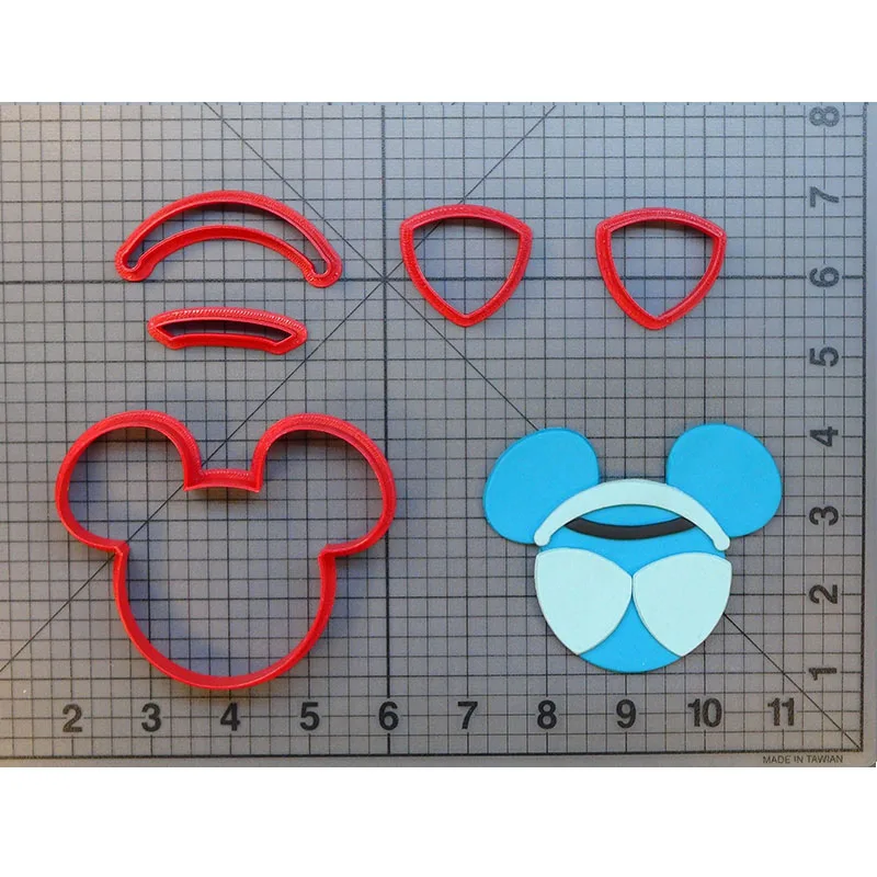 Princess Cookie Cutter Set Custom Made 3D Printed Cake Cutter Tools Kitchen Accessories Ariel Belle Cake Decorating Tools