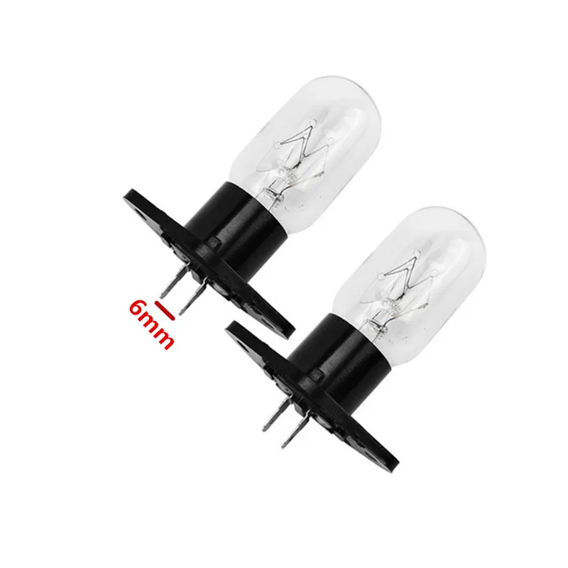 Bombilla para horno microondas, accesorios para Galanz Haier Midea, 20W, 230V, 2 unids/lote