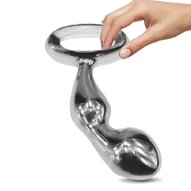 260g Dia 32mm Njoy Prostate Fun G-spot toy Chrome Plated Metal Anal Hook Butt Plug  Worx Luv Plug Adult Sex Massager Products