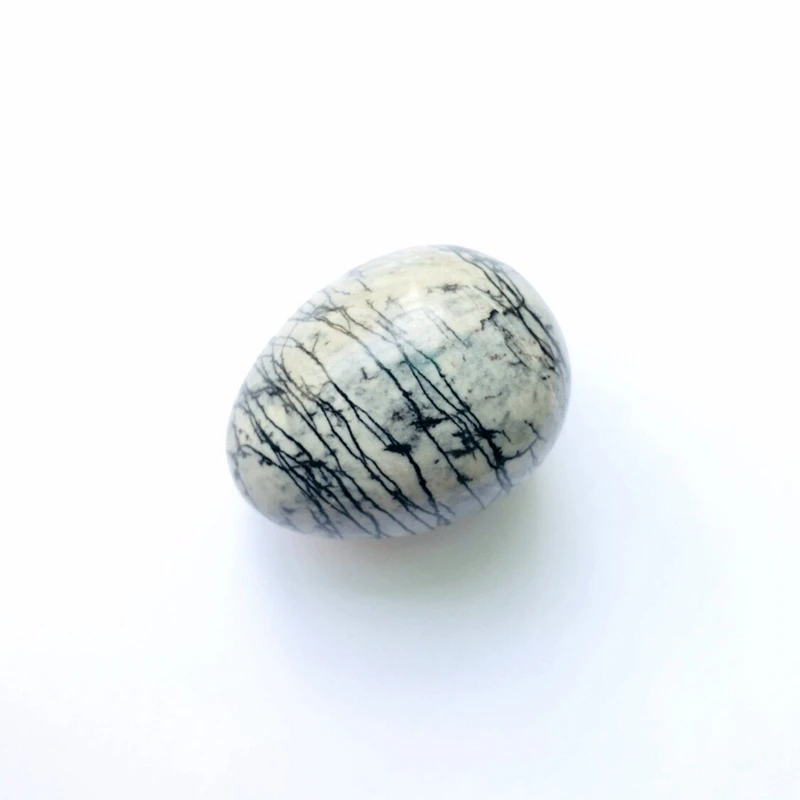 Natural Gem stone Egg ,Picasso Jasper Stone Large Worry Stone, Meditation,Healing Stone Egg,Fidget Egg,35X45MM