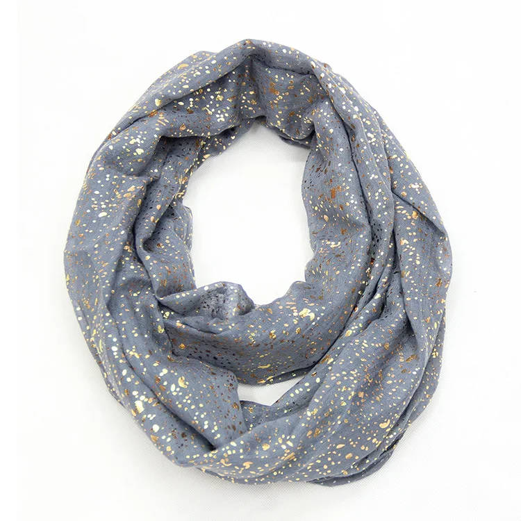 Spedizione gratuita New Europe Fashion lucido abbronzante oro Dot Infinity Hijab sciarpe Snood per donna donna