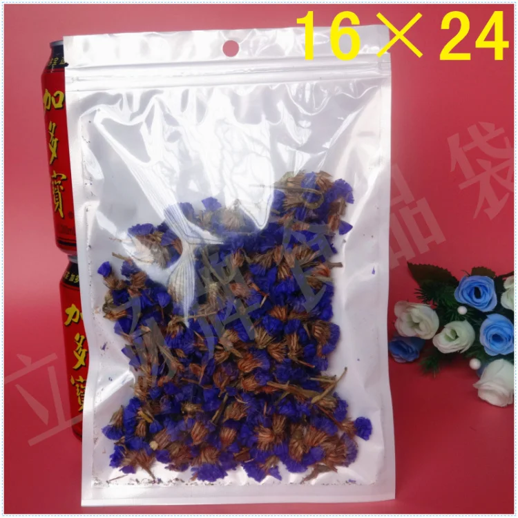 DHL 16*24cm 1800Pcs/Lot White / Clear Self Valve Ziplock Plastic Packing Bag W/ Hanging Hole Zip Lock Storage Poly Packaging Bag