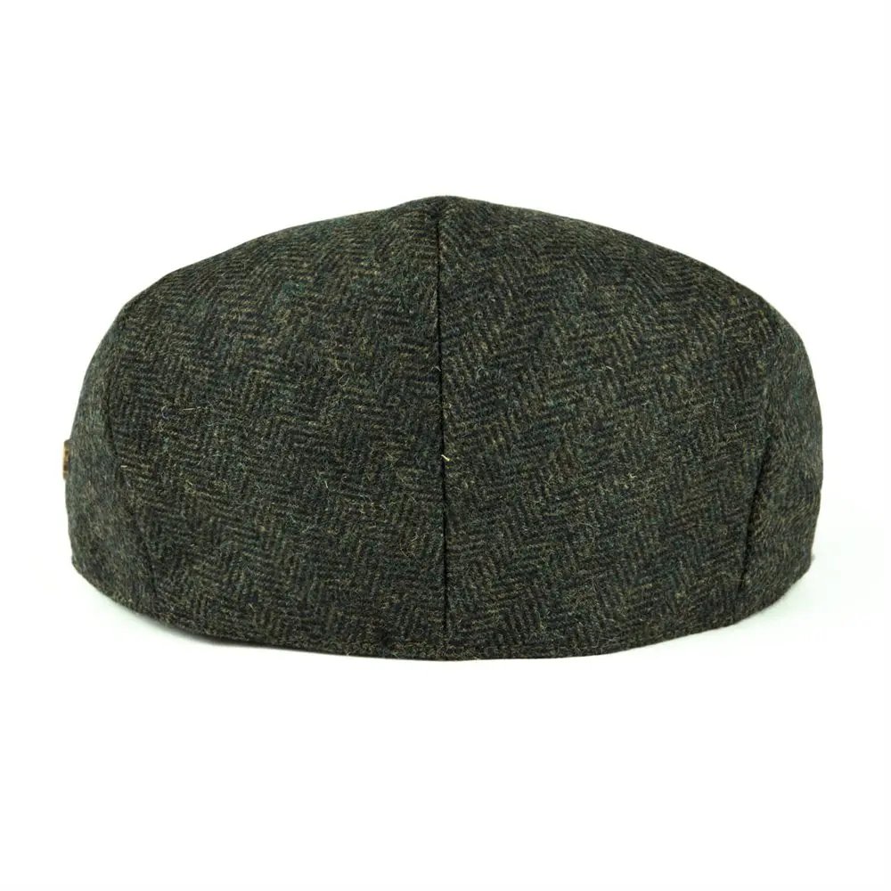VOBOOM Wool Tweed Flat Cap Herringbone Newsboy Caps Boina Men Women Beret Classic Cabbie Driver Hat Golf Hunting Ivy Hats 200