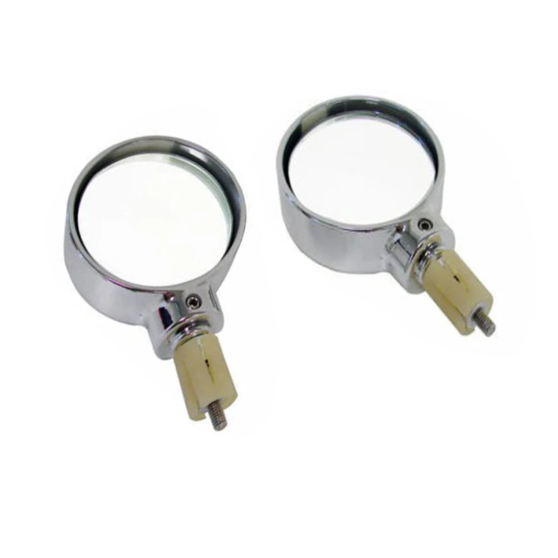 2PCS Motorcycle Rearview Chrome 7/8