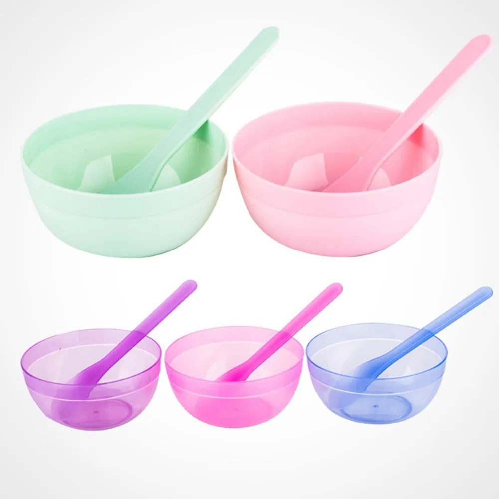 Diy Bowl Set Mud Tool Mixing Bowl With Spoon Crystal Mud Kids Toy Colorful Slime Container Box Diy Plasticine Slime Set For Clay