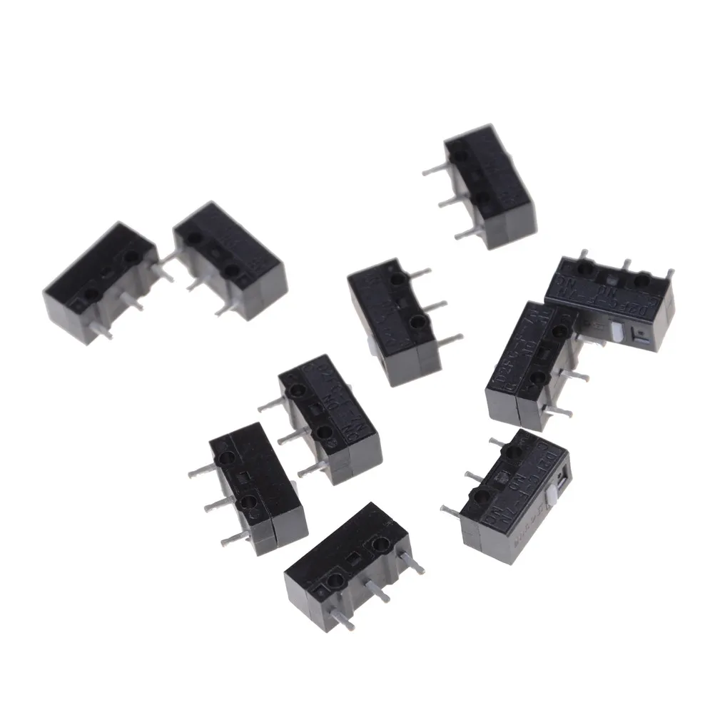 10PCS/LOT Authentic Boyue Mouse Micro Switch D2FC-F-7N Mouse Button Fretting D2FC-E-7N D2FC