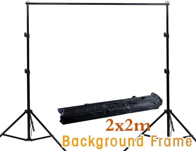 

Professional 200cm*200cm Background Frame Universal Folding Camera Tripod FLASHLIGHT LED LIGHT BACKGROUND VIDEO CAMERA