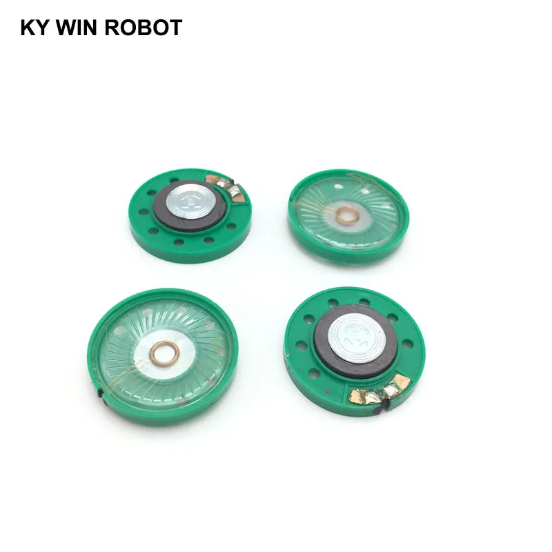 2pcs/lot New Green Ultra-thin Mini speaker 32 ohms 0.25 watt 0.25W 32R speaker Diameter 36MM 3.6CM thickness 7MM