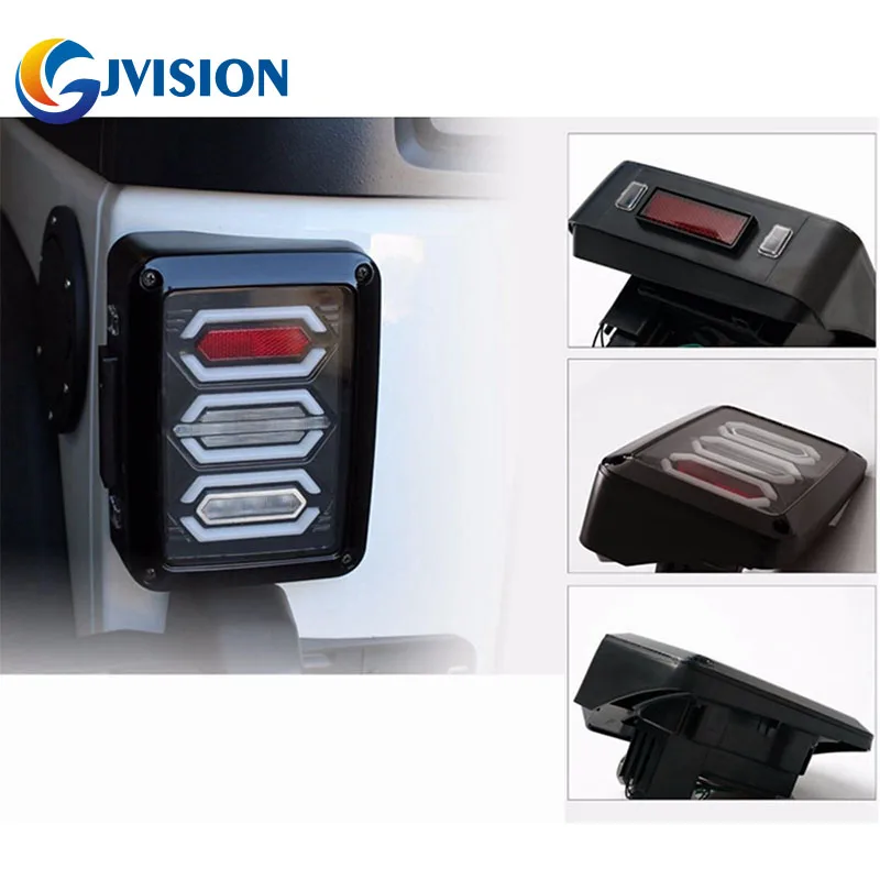 

For 07-16 Jeep Wrangler JK LED Tail Light Brake Reverse Rear Turn Signal Lamp Waterproof IP 67 Taillights