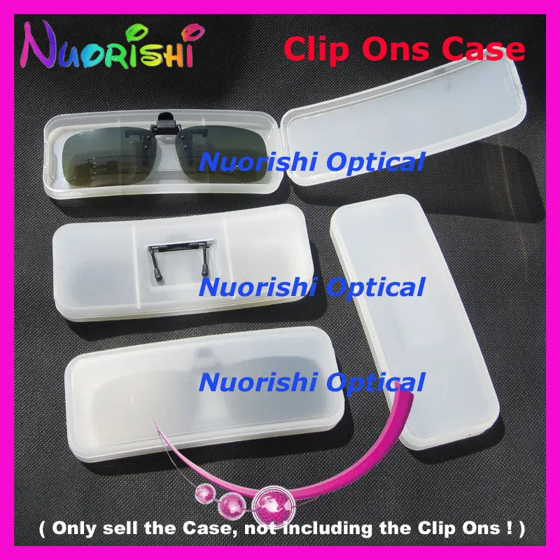 10pcs Clip On Case Sunglasses Polarized Clip On Plastic Hard Case 147x55x24mm CPCS