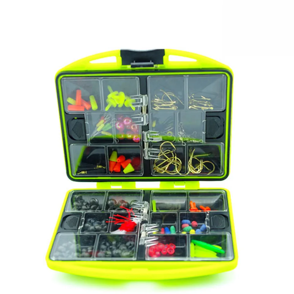 Double layer SeaKnight Promotion Rock Fishing Accessories Box Surf Casting fishing tackle box Swivel Jig Hooks fishing tools set