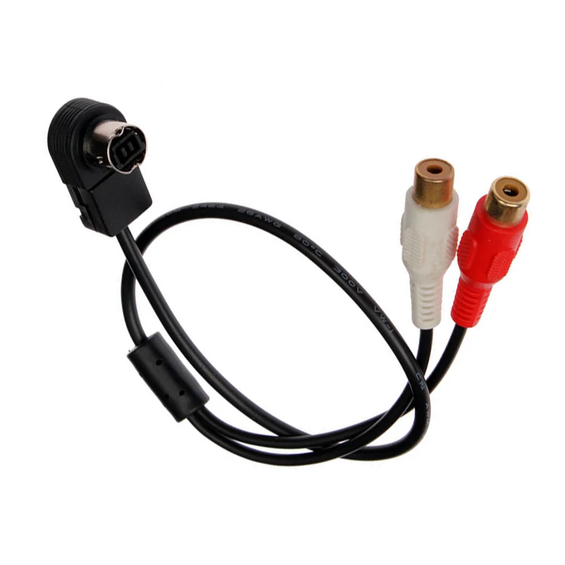 Biurlink راديو السيارة Aux-in RCA محول كابل الصوت ل JVC جبال الألب KCA-121B Ai-net Player 9887 105 117 9855 #2