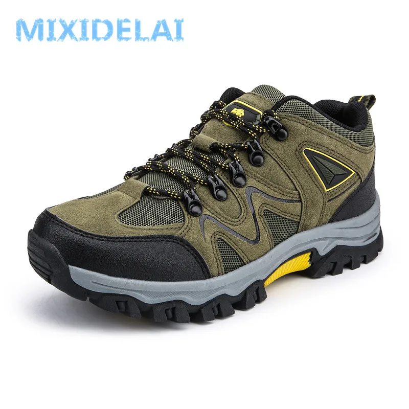 MIXIDELAI 2024 New Brand Spring Fashion Outdoors Sneakers Breathable Men\'s Shoes Mens Combat Desert Casual Shoes Plus Size 36-47