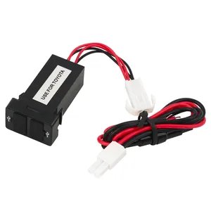 لتويوتا كورولا الأصلي معدل ثقب USB شاحن هاتف السيارة شاحن سيارة مزدوج 4.2A شاحن سيارة مزدوج التثبيت محجوز ثقب موقف أفضل 10 مبيعات لدعم بطارية كورولا - رقم 7