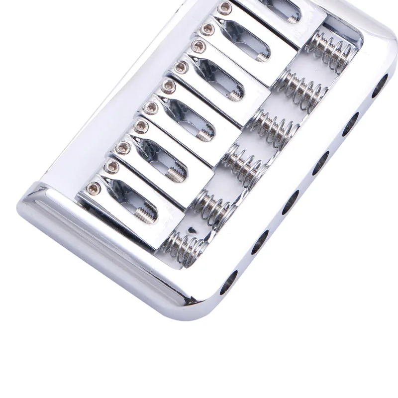 Chrome 6 String Fixed Hard Tail Hardtail Bridge for Electric Guitar Replacement