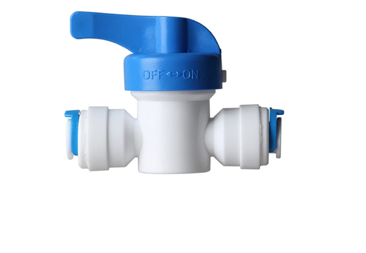 

2pcs 1/4'' Inline New Ball Valve Quick Connect Shut off For RO Water Reverse Osmosis