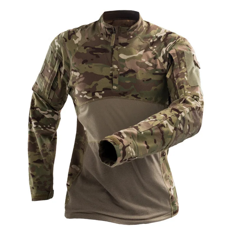 Chemise de saut grenouille à manches longues, vêtements en Y, chemise de paintball, chemise de saut militaire, armée américaine, camsalomon, multicam, airsoft