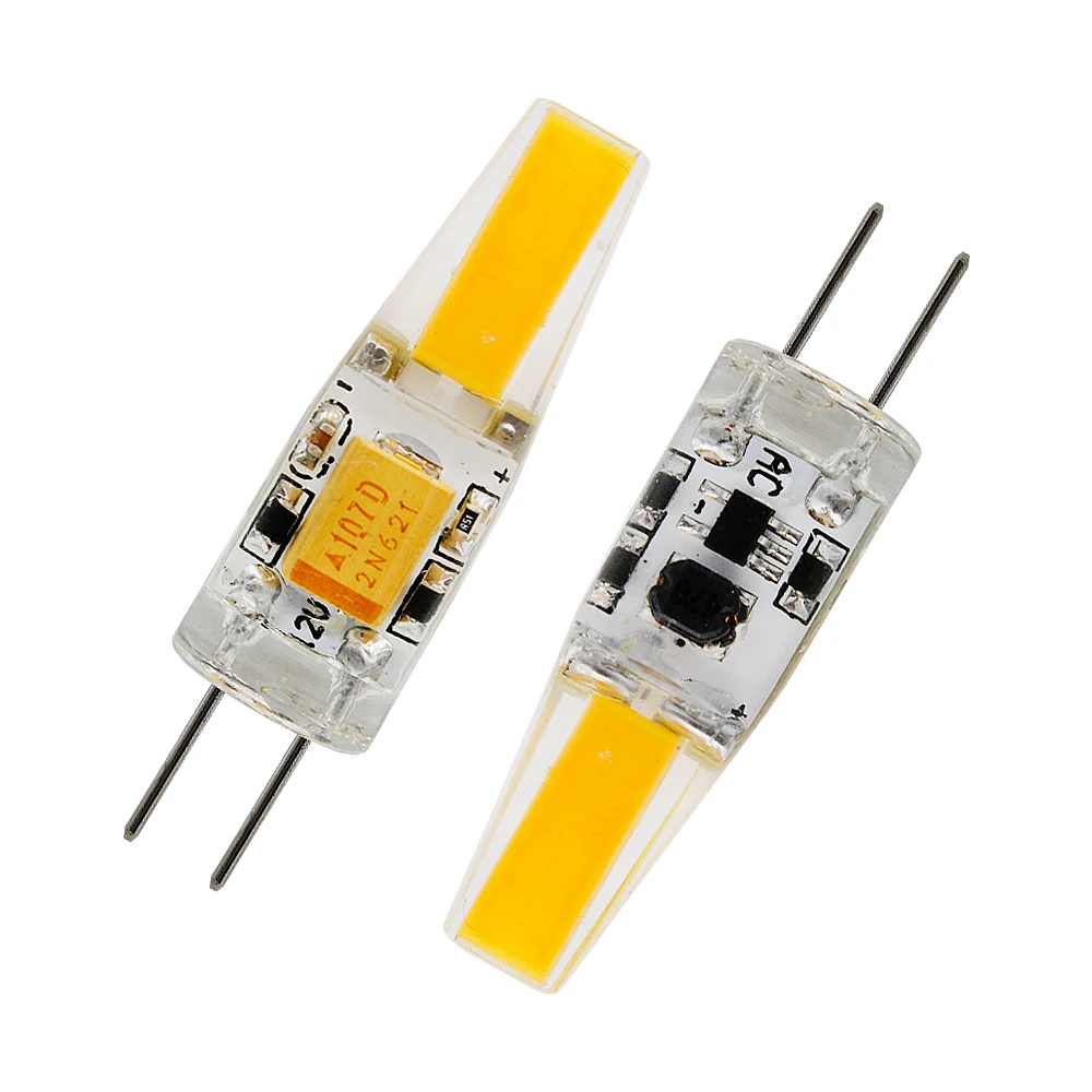 5pcs/lot G4 LED COB Lamp 1W 2W Bulb AC DC 12V 220V Candle Silicone Lights Replace 20W Halogen for Chandelier Spotlight