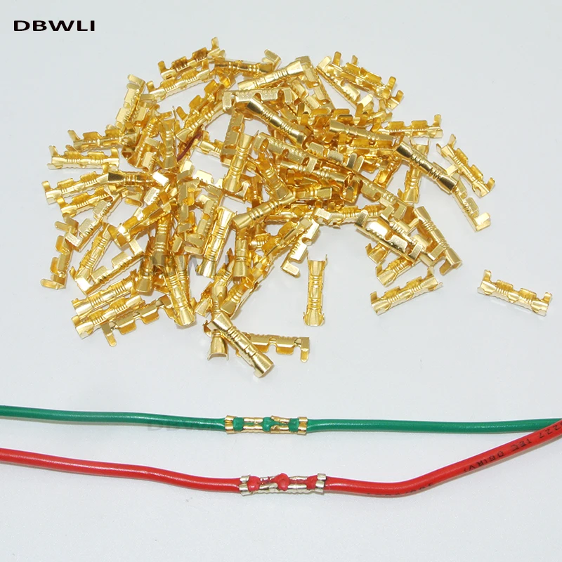 100pcs Docking connector line pressing button quick connect terminal wiring 0.5 to1.5 square