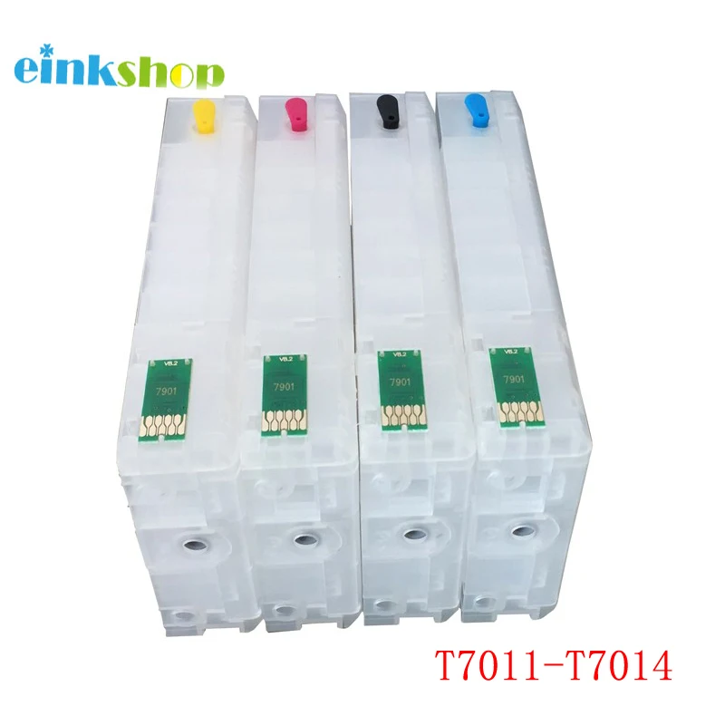 einkshop T7021 - T7024 Refillable Cartridge with Chip for EPSON Workforce pro WP4515DN WP4525 WP4595 WP-4545 wp4015 wp4025