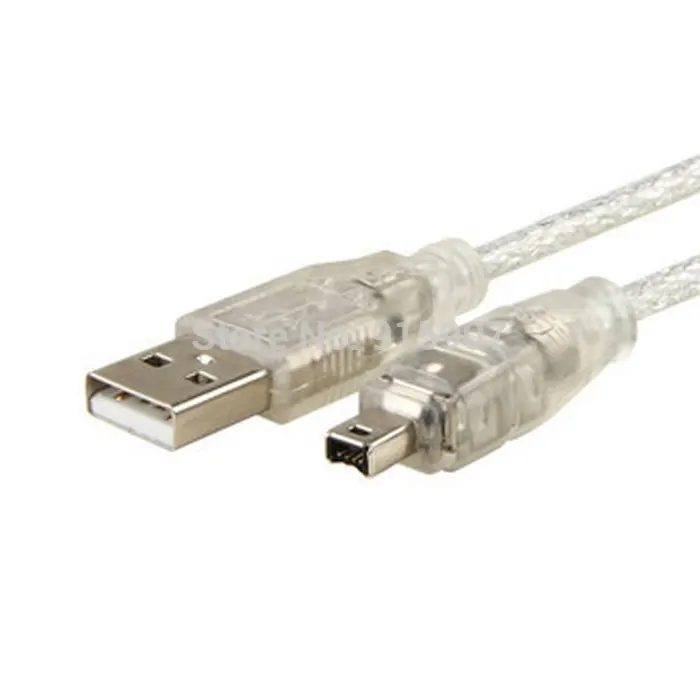 Cablecc CY 100ซม.USBชายIEEE 1394 Firewire 4ขาชายILinkอะแดปเตอร์สายไฟสำหรับDCR-TRV75E DV