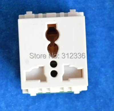 

Бесплатная доставка Розетка без панели 34x36 мм 3 отверстия 3U10A безопасная многофункциональная розетка Универсальная Розетка