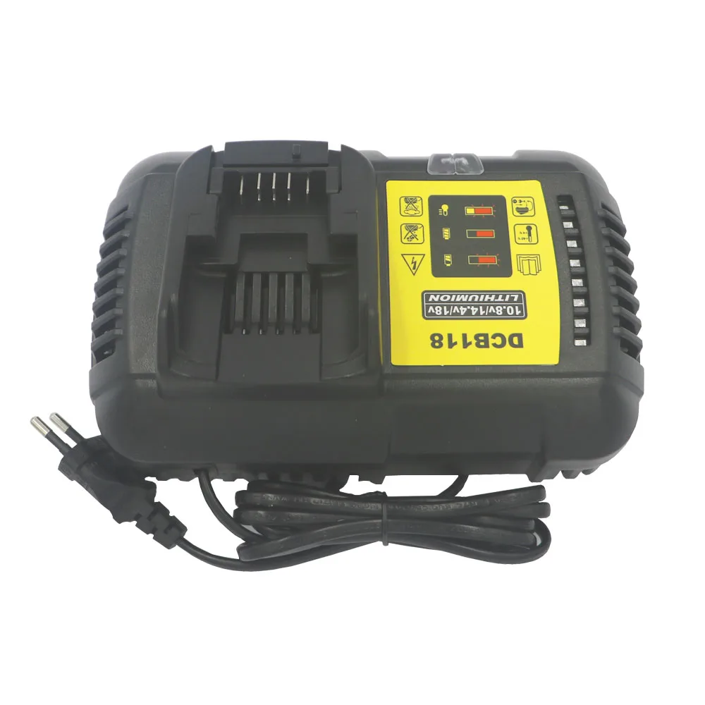 Dvisi 4.5A fast li-ion battery Charger for Dewalt DCB118 12V/14.4V/20V/60V DCB200 DCB180 DCB181 DCB182 DCB120 Battery Charger