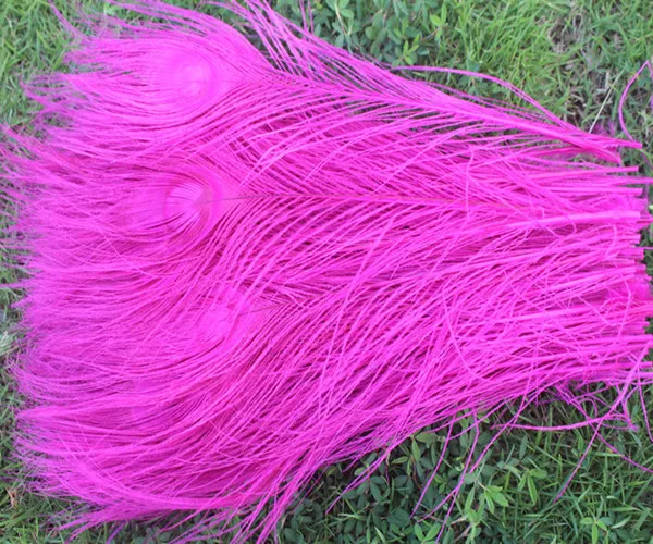 Wholesale 50 PCS beautiful Mei red 25-30 cm/10-12 inches high quantity peacock feathers all sorts of adornment