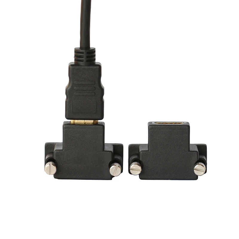 90 Degree Up & Down Angled DVI Male to HD-compatible Female Adapter for Computer & HDTV & Graphics Card