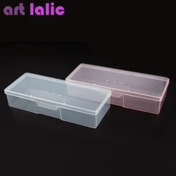 Nail Polish Holder Plastic Nail Supplies Storage pen Box Rectangle Nail Art Studs Brushes Tools Holder Case Manicure Tools