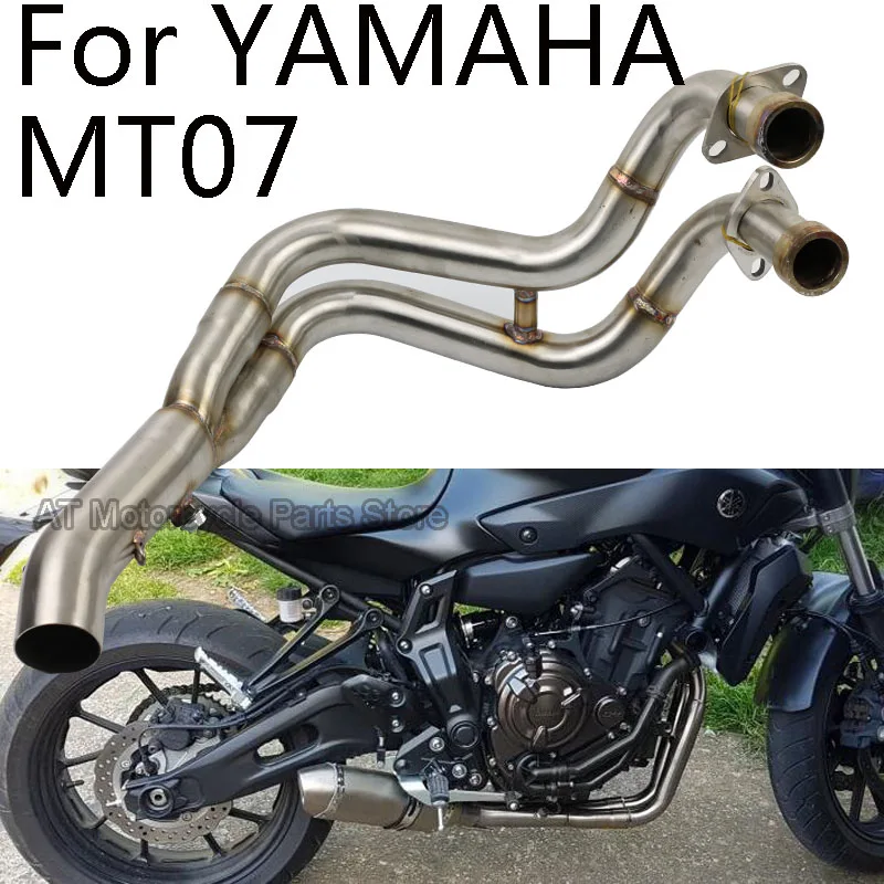 

Передняя труба из нержавеющей стали для YAMAHA FZ07 MT07, выхлопная полная система мотоцикла для Yamaha MT07