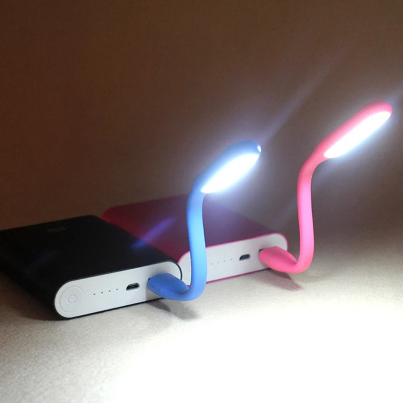 5V LED Night Light 360 Degree Rotation Portable USB Mini Reading Lamp 1.2W 6 LED Book Lights Energy Saving Lamp Camping Lantern