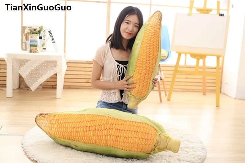 

creative Dimensional corn large 75cm plush toy,zipper closure, soft throw pillow home decoration birthday gift h2701