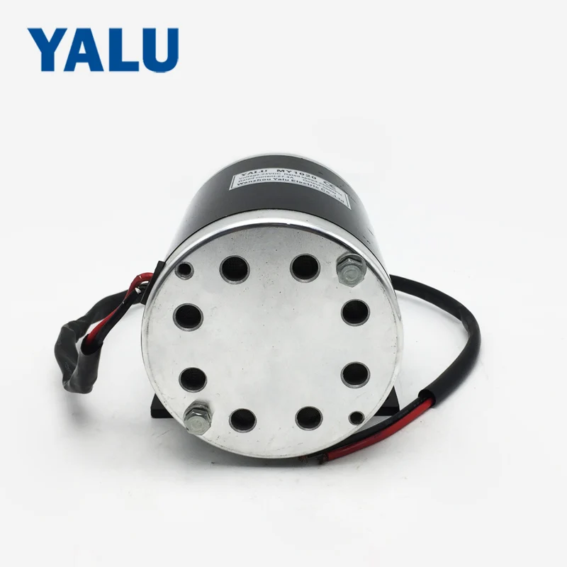 YALU Small MY1020 750W 36V/48V 3000 RPM Straight Motor high powered scooter Electric Bike Brushed DC Motor with Mounting Bracket