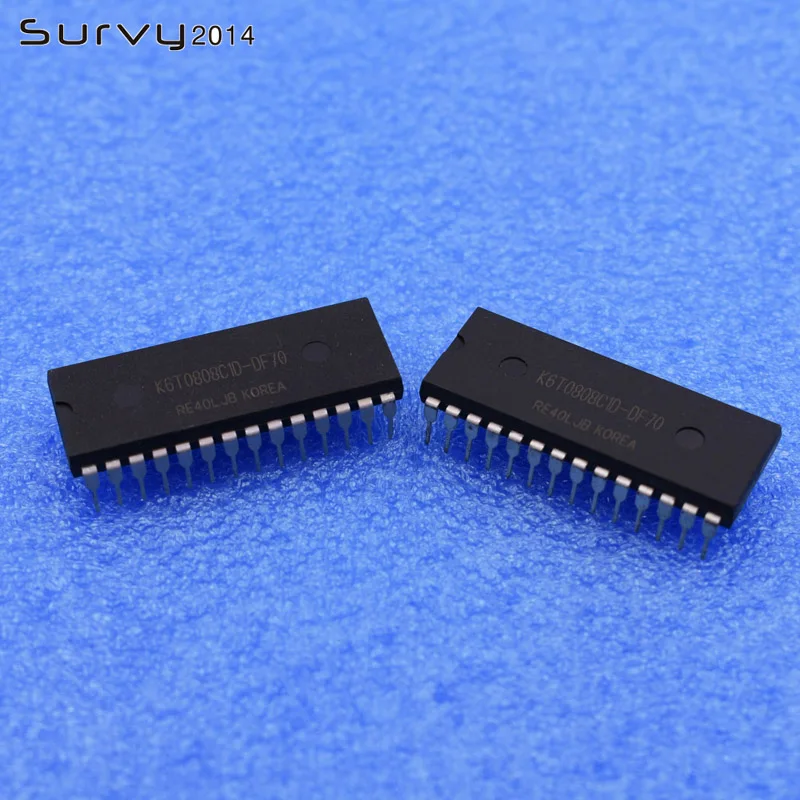 1/5PCS K6T0808C1D-DF70 K6T0808 DIP-28 32Kx8 bit Low Power CMOS Static RAM IC