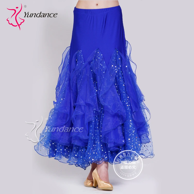 Customized Lady Ballroom Dancing Skirt Modern Dance Costume Samba Cha-cha Rumba Dancing Dress Promotion  B-2768