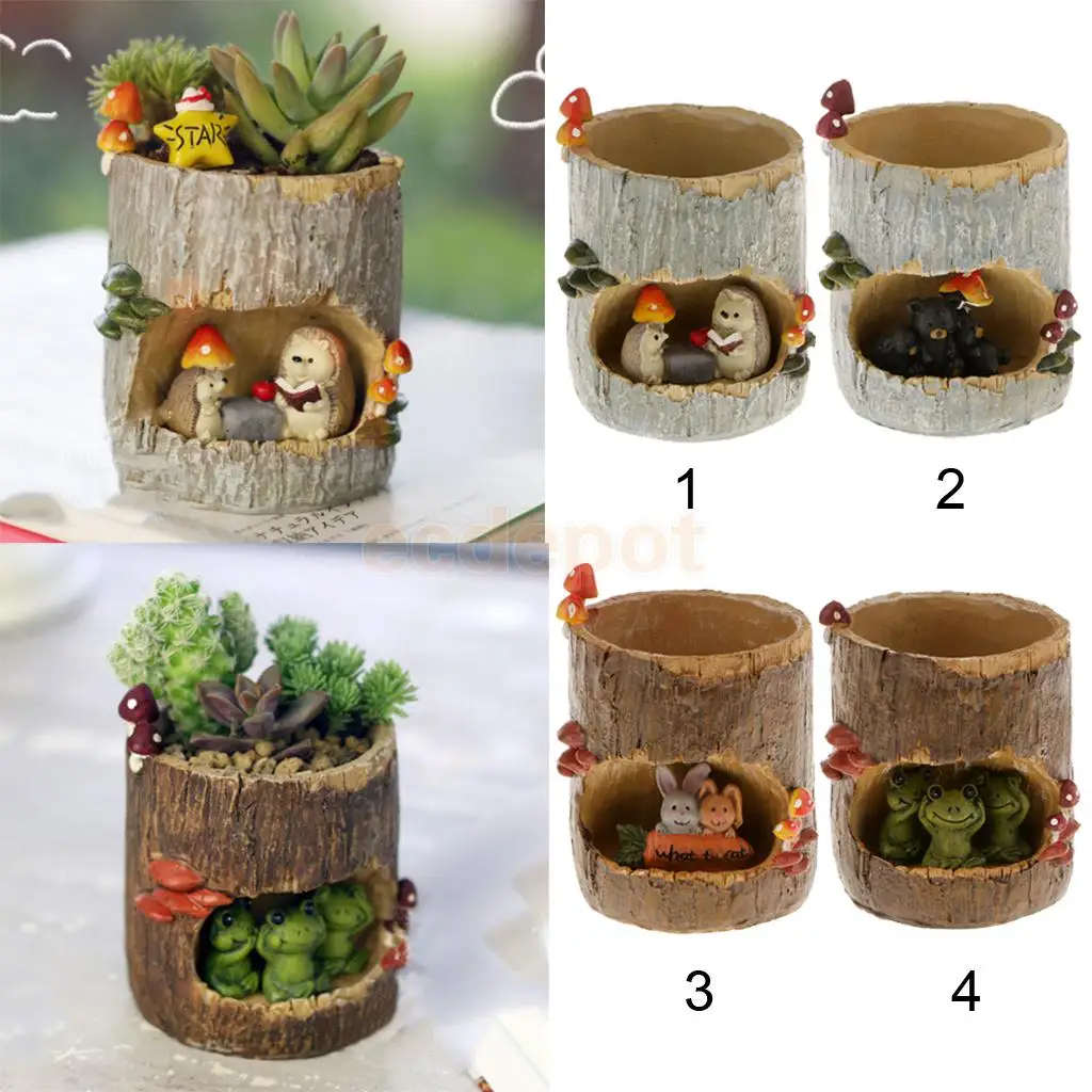 Śliczne zwierzę dekoracyjny kwiat Sedum doniczka na sukulenta sadzarka Bonsai roślin koryta Box