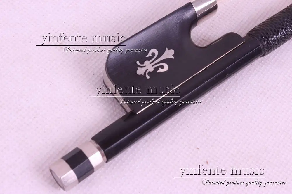 

1 pcs 4/4 Cello Bow black Carbon fiber Round Stick Ebony fro g High Quality New #DT-052