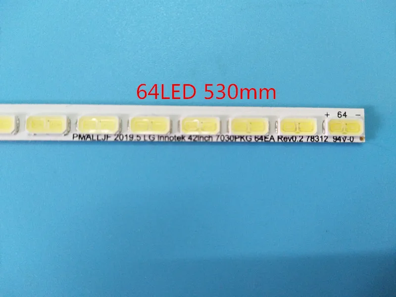 

New 5 PCS/lot 64LED 530mm LED strip for LG Innotek 42Inch 7030PKG 64EA 74.42T23.001 AUO TOSIBIA AU T420HVN01.1 T420HW06 T420HW04