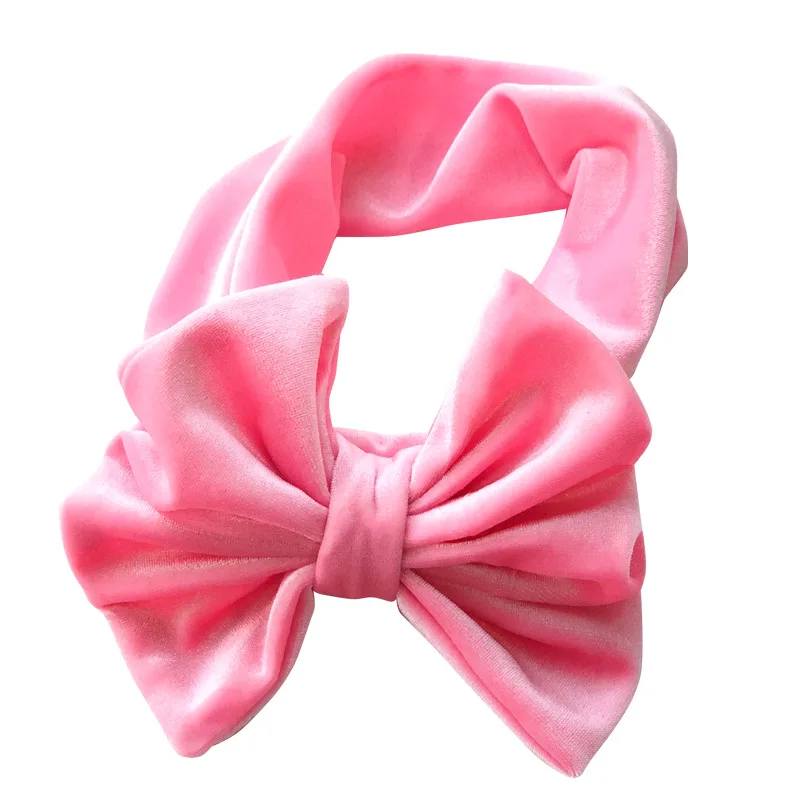 

1pcs Baby Velvet Floppy Bows Turban Headband Toddler Hair Bands Head Wrap Twisted Knot Big Bow Headbands Hair Accessories