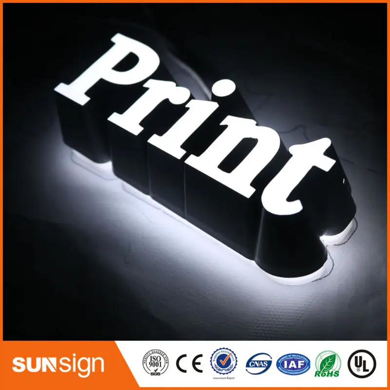 Custom 3d sign letters outdoor double sided led sign