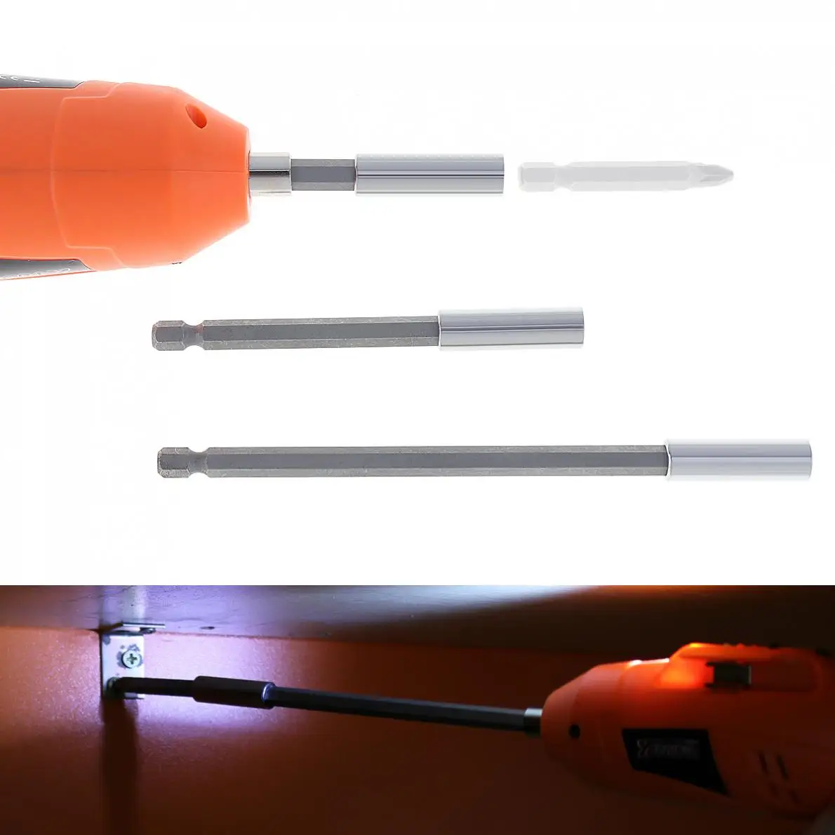 

3pcs/lot 1/4 Inch Hex Shank Screwdriver Bit Extension Bar 60mm 100mm 150mm Lengthening Shank Connecting Piece