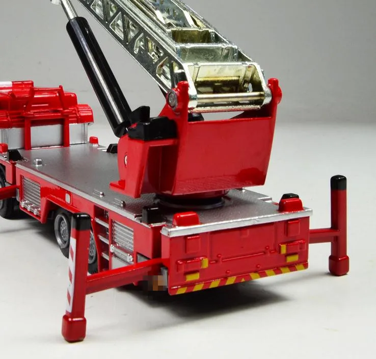 ¡Envío gratis! ¡2014 super cool! Escalera deslizante de aleación de 1: 50, modelo de motor de bomberos, juguetes educativos para bebés