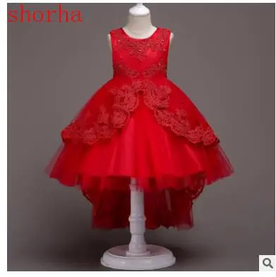 

New Fashion Kids Girls Flower Dress Baby Girl Butterfly Birthday Party Dresses Children Fancy Princess Ball Gown Wedding Clothes