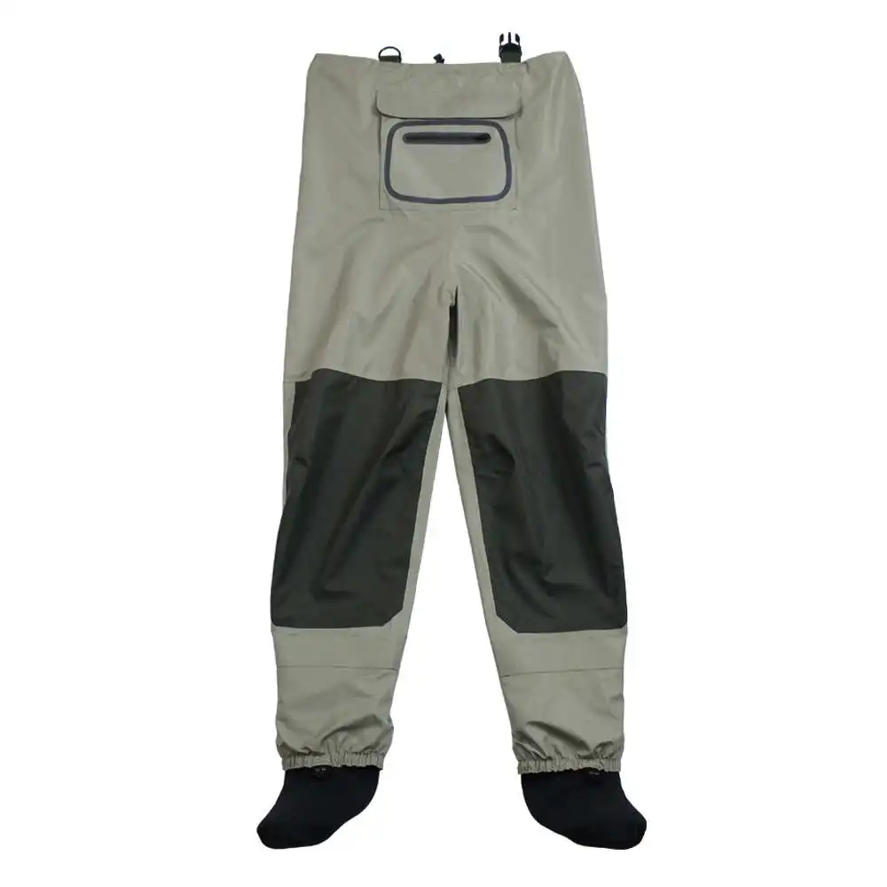 Pesca con mosca Cofres Waders Transpirable Impermeable Medias para pies River Waders Pantalones para hombres y mujeres