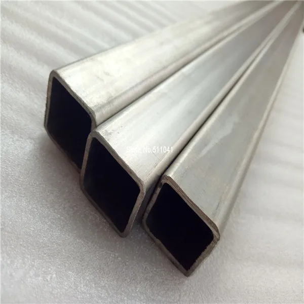 3pcs Titanium square tube 60mm*60mm*3.0mm*600mm Grade 2 Gr.2 Gr2 titanium metal Trangle Corner SEAMLESS tube,free shipping