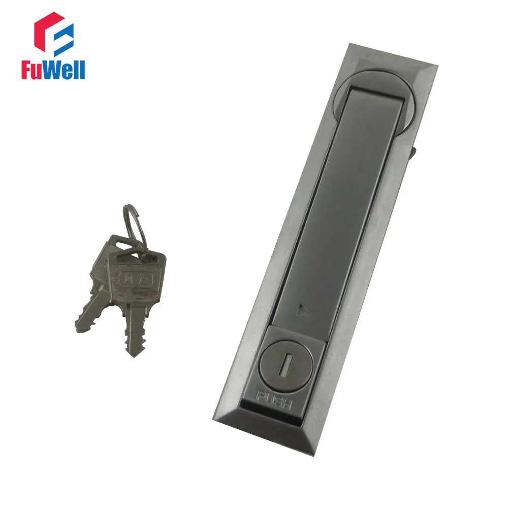 

MS731-4 Metal Cabinet Lock with Keys Push Botton 130mm Length Cupboard Cabinet Door Plane Lock