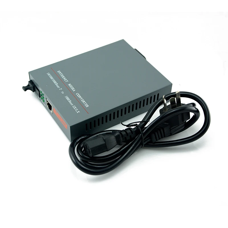 

10/100/1000Mbps Gigabit Fiber Optical Media Converter Singlemode Single Fiber SC Port 20KM Internal Power Supply